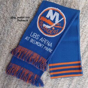 NHL 𝗥𝗨𝗙𝗙𝗡𝗘𝗖𝗞 𝗡𝗘𝗪 𝗬𝗢𝗥𝗞 𝗜𝗦𝗟𝗔𝗡𝗗𝗘𝗥𝗦 EST. 1972 Scarf 🔵⚪🟠